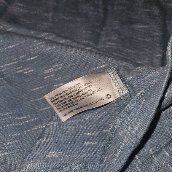 4 for $50 🎃 Goodfellow & Co Heathered Blue Comfy Tee Men's Size Large - Picture 3 of 6